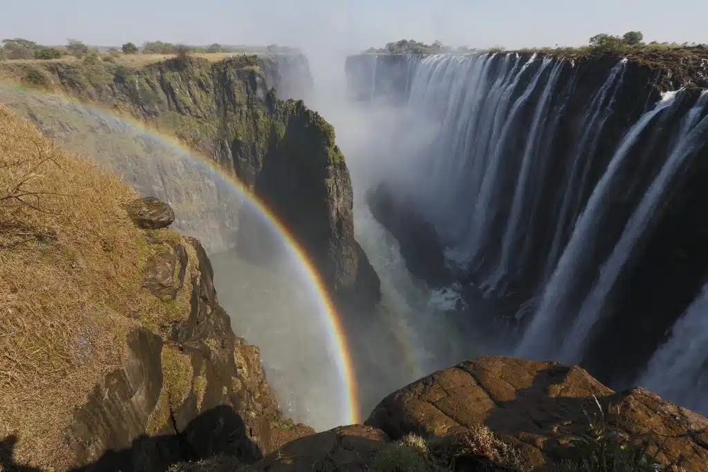 The awe-inspiring Victoria falls, without doubt the queen of all waterfalls.